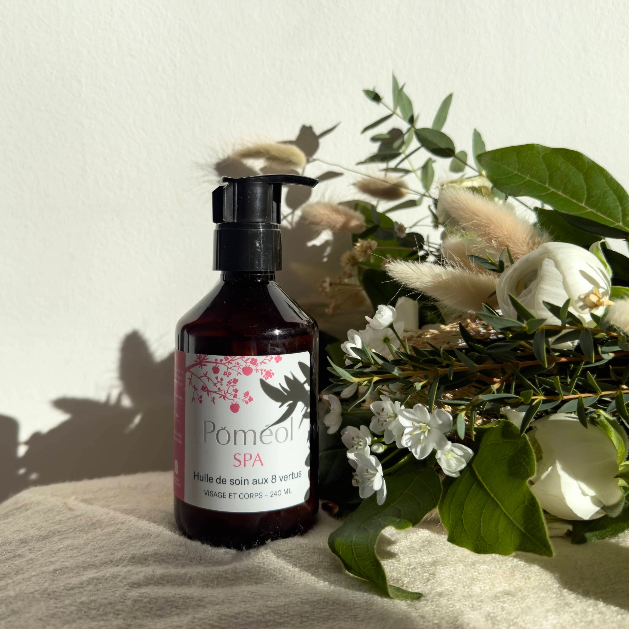 Flacon d'huile relaxante