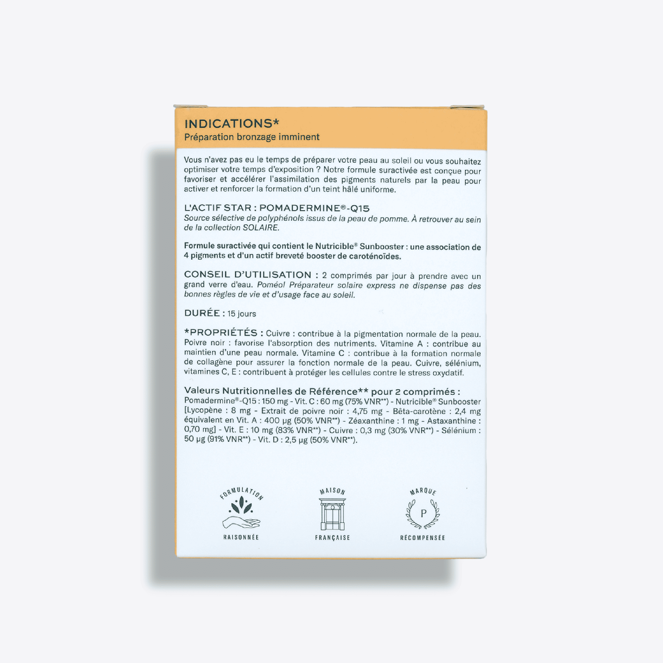 Bronzage express - Complément alimentaire solaire
