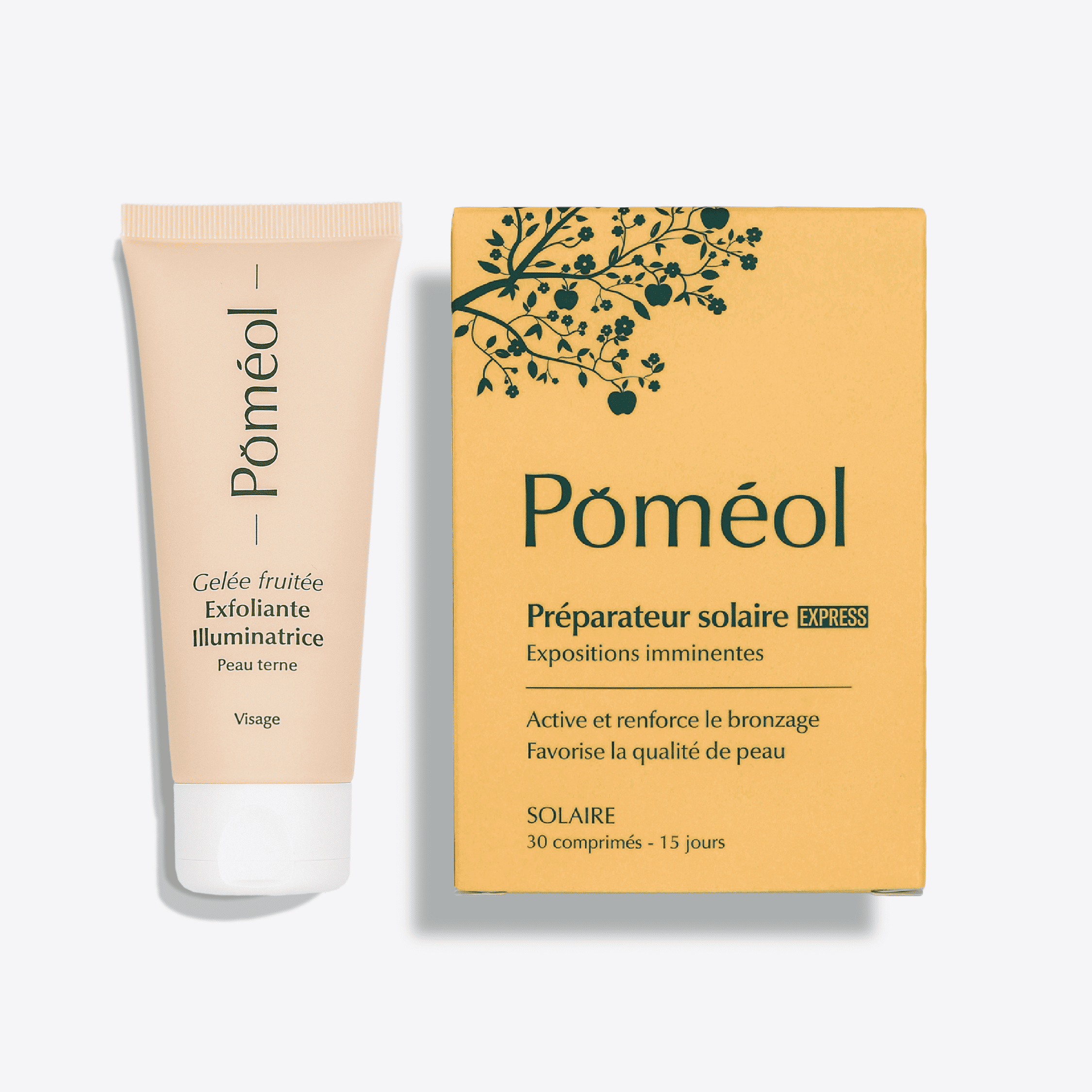 Activateur bronzage et gommage visage